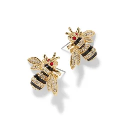 The Met Store Jeweled Bee Stud Earrings