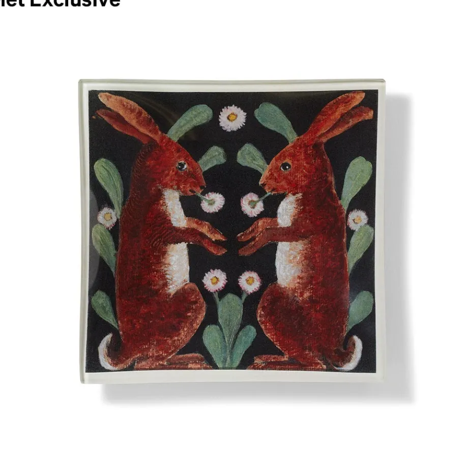 The Met Store John Derian Two Hares Decoupage Vide Poche