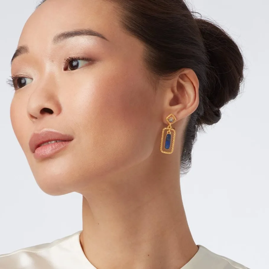 The Met Store Kashan Carpet Rectangular Drop Earrings
