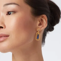 The Met Store Kashan Carpet Rectangular Drop Earrings