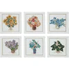 The Met Store Kim Seybert Embroidered Bouquets Linen Cocktail Napkin Set