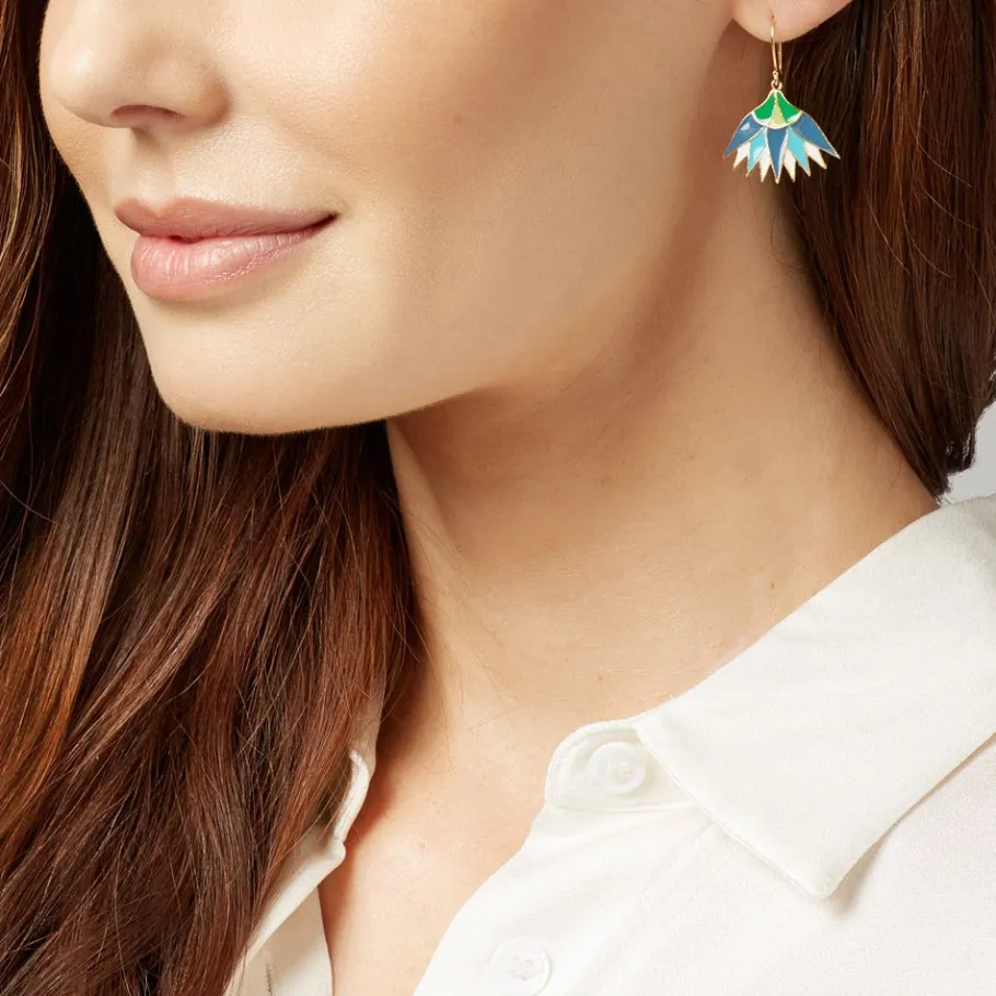 The Met Store Lotus Blossom Drop Earrings