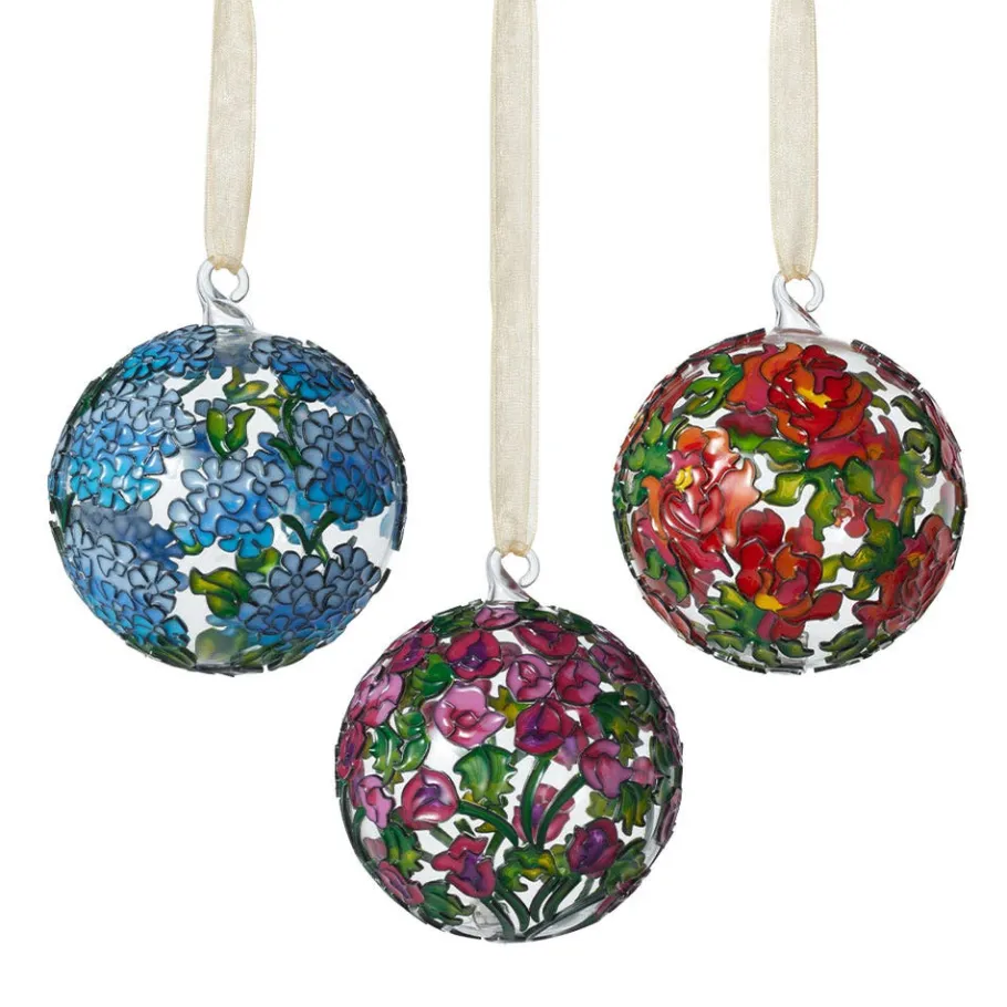 The Met Store Louis C. Tiffany Garden Landscape Cloisonné Ornament Set