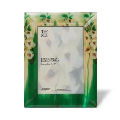 The Met Store Louis C. Tiffany Gladioli Rectangular Glass Frame