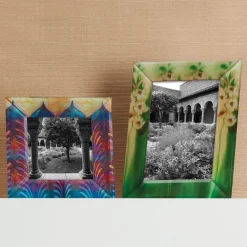 The Met Store Louis C. Tiffany Gladioli Rectangular Glass Frame