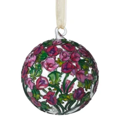 The Met Store Louis C. Tiffany Hollyhocks Cloisonné Ornament