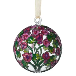 The Met Store Louis C. Tiffany Hollyhocks Cloisonné Ornament