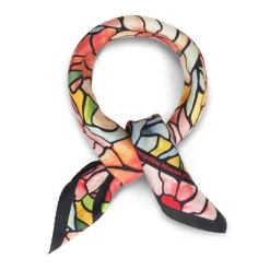 The Met Store Louis C. Tiffany Peonies Silk Neckerchief