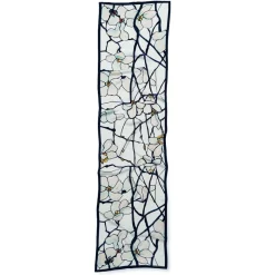The Met Store Louis C. Tiffany White Magnolia Oblong Silk Scarf