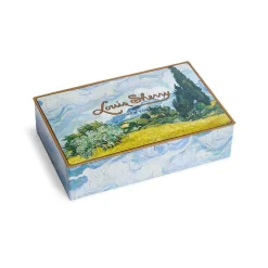 The Met Store Louis Sherry Van Gogh Wheat Field with Cypresses 12-Piece Chocolate Tin
