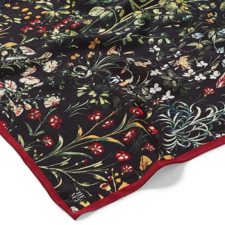 The Met Store Medieval Millefleurs Oblong Silk Scarf