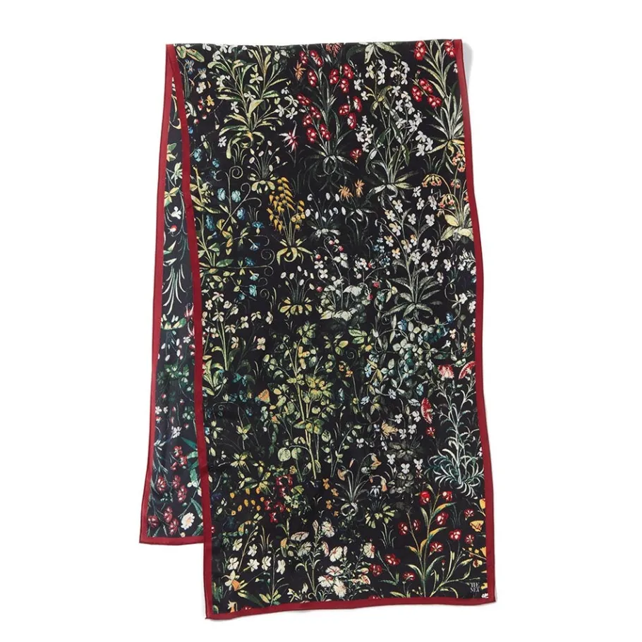 The Met Store Medieval Millefleurs Oblong Silk Scarf