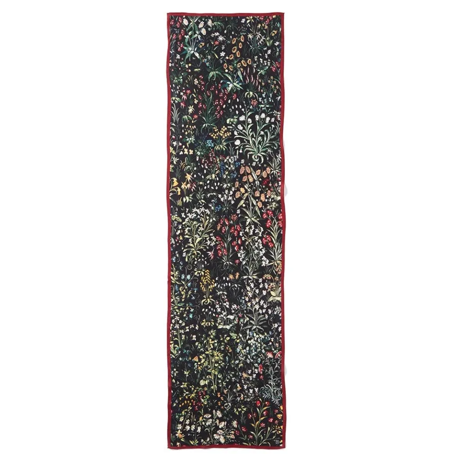The Met Store Medieval Millefleurs Oblong Silk Scarf