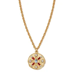 The Met Store Medieval Stone Medallion Pendant Necklace