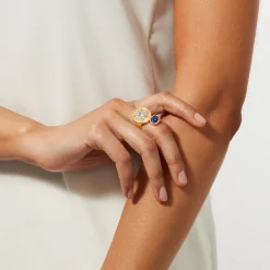 The Met Store Mediterranean Coin and Stone Ring