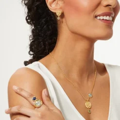 The Met Store Mediterranean Coin and Stone Ring