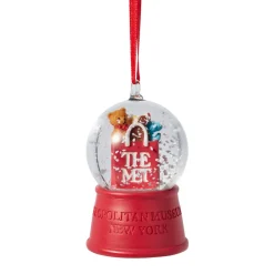 The Met Store Met Shopping Bag Snow Globe Ornament
