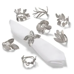 The Met Store Mixed Herb Napkin Ring Set