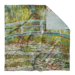 The Met Store Monet Blooms Double-Sided Square Silk Scarf