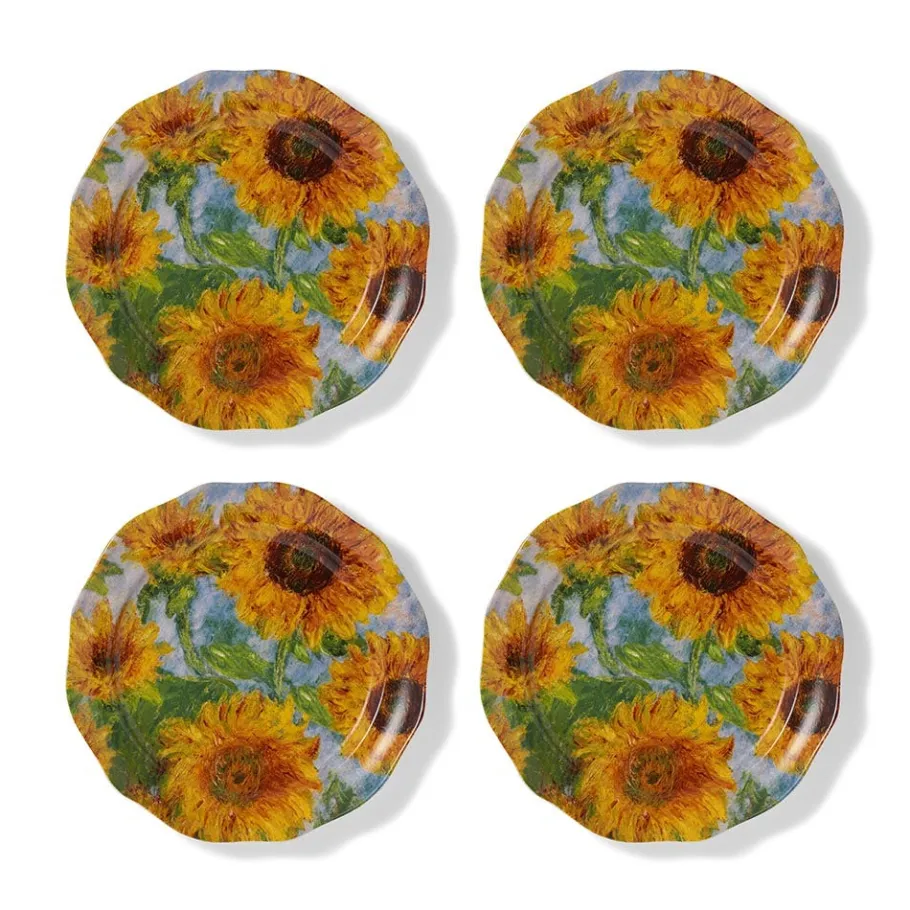 The Met Store Monet Sunflowers Side Plate Set