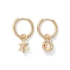 The Met Store Moon and Star Hoop Earrings