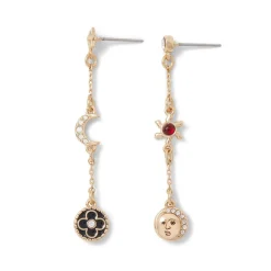 The Met Store Moonface and Crescent Drop Earrings