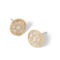 The Met Store Mother-of-Pearl Mosaic Stud Earrings