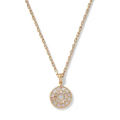 The Met Store Mother-of-Pearl Mosaic T-Bar Pendant Necklace