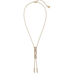 The Met Store Mother-of-Pearl Tile Double Lariat Necklace