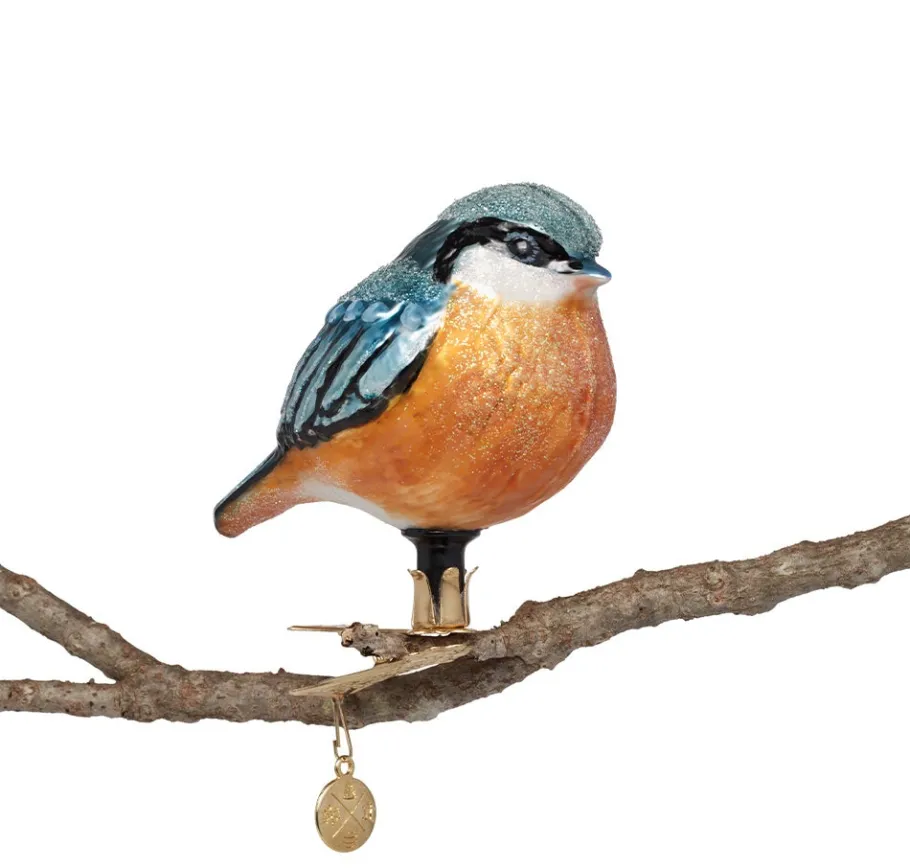 The Met Store Nuthatch Handmade Glass Ornament