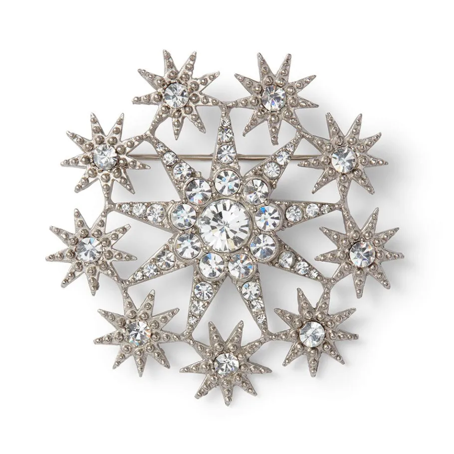The Met Store Ottoman Star Antiqued Silver Brooch
