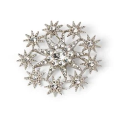 The Met Store Ottoman Star Antiqued Silver Brooch