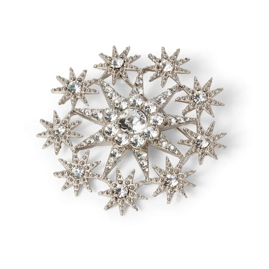 The Met Store Ottoman Star Antiqued Silver Brooch