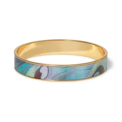 The Met Store Peacock Feather Enamel Bangle