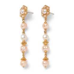 The Met Store Philippine Pearl Linear Drop Earrings