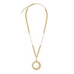 The Met Store Philippine Pearl Magnifier Pendant Necklace