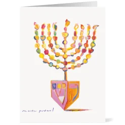 The Met Store Podwal: Menorah Dreidel Holiday Cards
