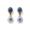 The Met Store Qing Bottle Floral Drop Earrings