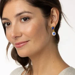 The Met Store Qing Bottle Floral Drop Earrings