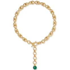 The Met Store Roman Malachite Statement Necklace
