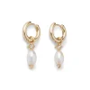 The Met Store Royal Tudor Small Hoop Earrings with Pearls