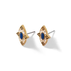 The Met Store Spanish Baldric Lapis Stud Earrings