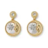 The Met Store Spanish Day and Night Moon Drop Earrings