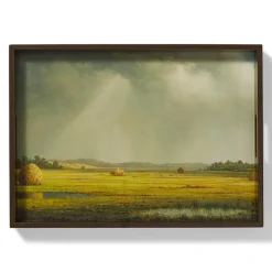 The Met Store Sublime Landscapes Heade Newburyport Meadows Large Lacquer Tray