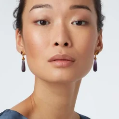 The Met Store Turkish Amethyst Drop Earrings