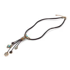 The Met Store Turkmen Leather Statement Necklace