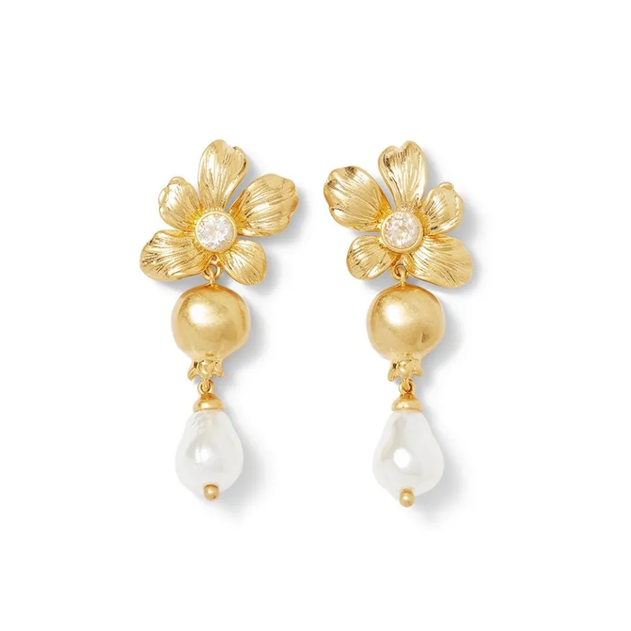 The Met Store Unicorn in a Garden Drop Earrings