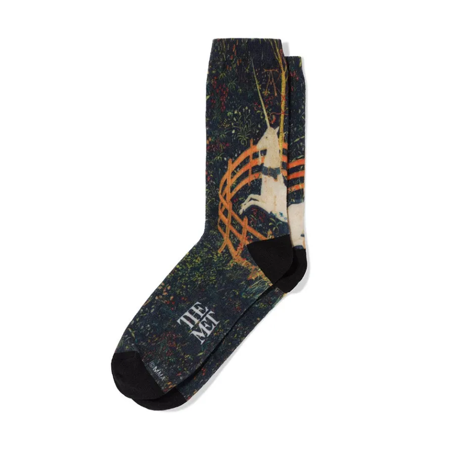 The Met Store Unicorn in a Garden Socks