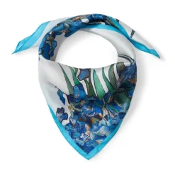 The Met Store Van Gogh Iris Motif Silk Neckerchief