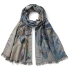 The Met Store Van Gogh Irises Wool-Blend Shawl